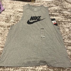 nike grey sleeveless shirt